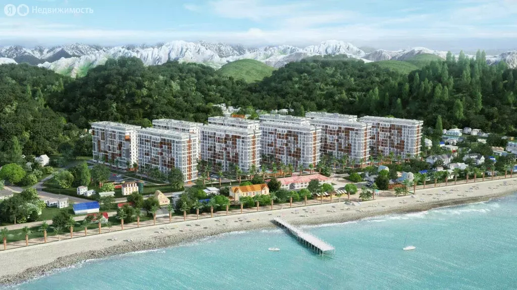 2-комнатная квартира: Дагомыс, Старошоссейная улица, 5к1 (48 м) - Фото 0