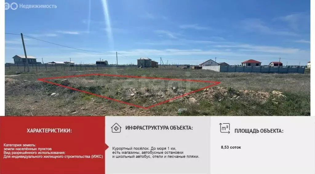 Участок в село Витино, Тенистая улица (8.53 м) - Фото 1