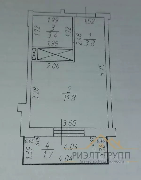 Студия Татарстан, Казань Тэцевская ул., 4А (19.0 м) - Фото 1