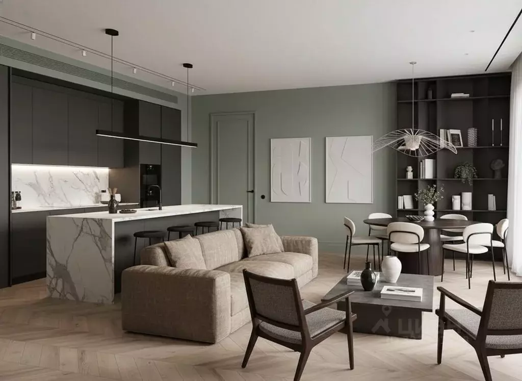 3-к кв. Москва Воробьевское ш., 4С1 (97.0 м) - Фото 1