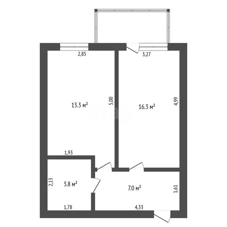 1-комнатная квартира: Благовещенск, Пионерская улица, 96 (40.4 м) - Фото 0