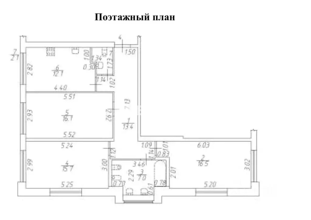 3-к кв. Санкт-Петербург Пискаревский просп., 1 (83.2 м) - Фото 2