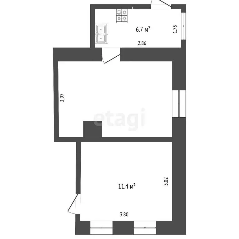 1-комнатная квартира: Севастополь, Батумская улица, 73 (30.7 м) - Фото 1