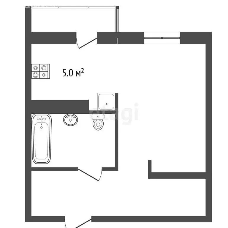 Квартира-студия: Пермь, улица Чайковского, 11 (32 м) - Фото 0