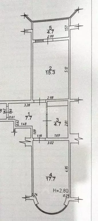 1-к кв. Краснодарский край, Анапа Спасский пер., 16 (50.1 м) - Фото 2