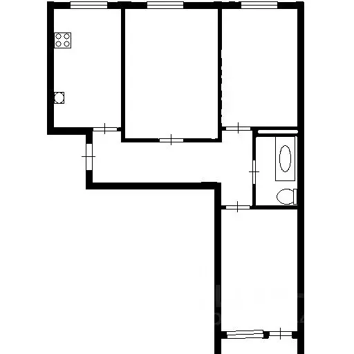 3-к кв. Тюменская область, Тюмень ул. Елизарова, 49 (69.5 м) - Фото 2