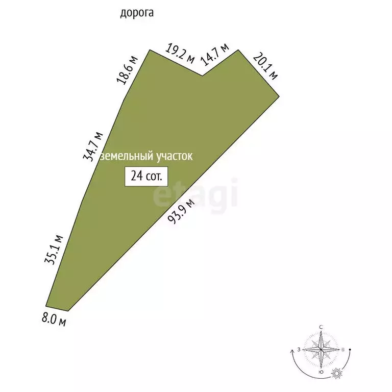 Участок в Зеленогорск, Выборгский переулок (2400 м) - Фото 1