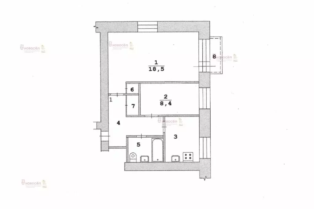 2-комнатная квартира: Екатеринбург, улица Машиностроителей, 59 (43 м) - Фото 0