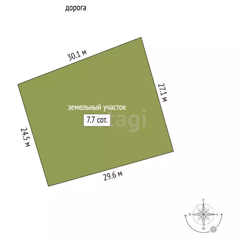 Участок в Мгинское городское поселение, посёлок Апраксин (7.72 м) - Фото 1