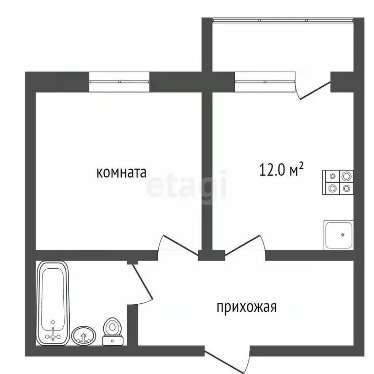 1-к кв. Ростовская область, Таганрог ул. Победы, 108 (39.0 м) - Фото 0