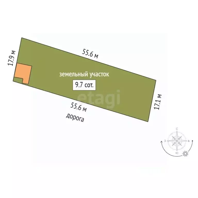 Участок в Костромская область, Кострома Строитель СТ,  (10.0 сот.) - Фото 2
