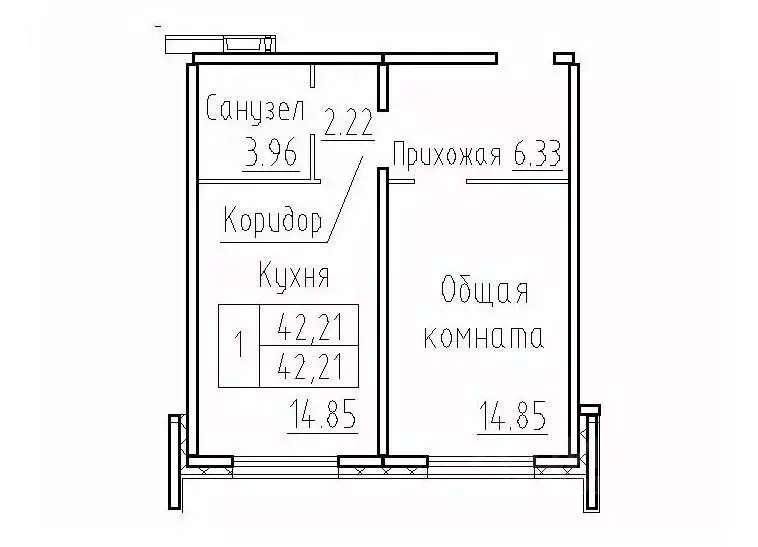 1-к кв. Новосибирская область, Новосибирский район, Мичуринский ... - Фото 0