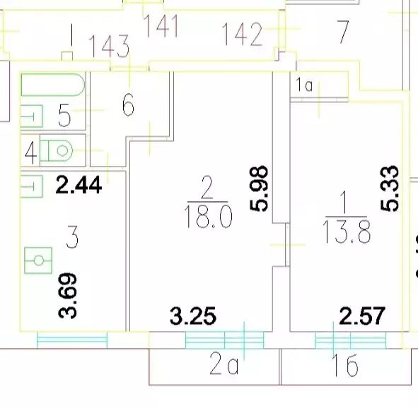 2-к кв. Москва ул. Бехтерева, 49К3 (47.6 м) - Фото 1