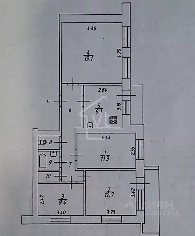 4-к кв. Владимирская область, Владимир Юрьевец мкр, ул. Михалькова, 4 ... - Фото 2