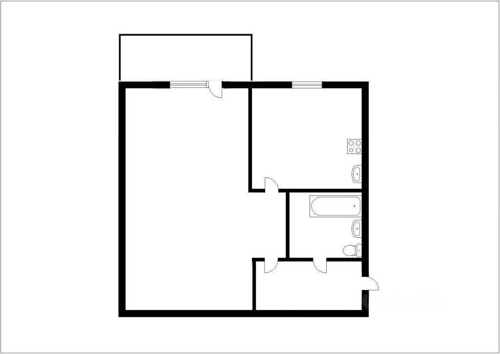 1-к кв. Кемеровская область, Новокузнецк ул. Клименко, 11 (31.0 м) - Фото 2