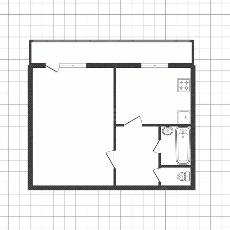 1-к кв. Белгородская область, Белгород Белгородский просп., 48 (34.5 ... - Фото 2