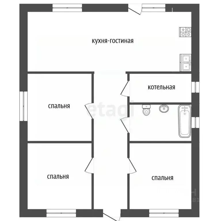 Дом в Ростовская область, Мясниковский район, с. Большие Салы ул. 6-я ... - Фото 1