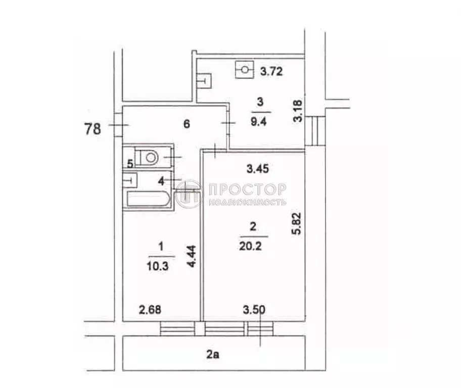 2-к кв. Москва Селигерская ул., 28 (49.7 м) - Фото 2