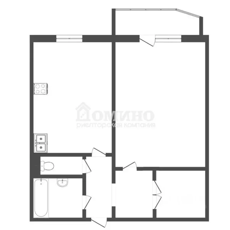 1-к кв. Тюменская область, Тюмень Широтная ул., 136к5 (44.8 м) - Фото 2