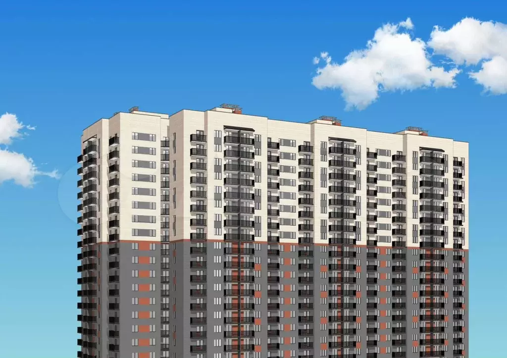 Квартира-студия, 34,2 м, 15/18 эт. - Фото 1