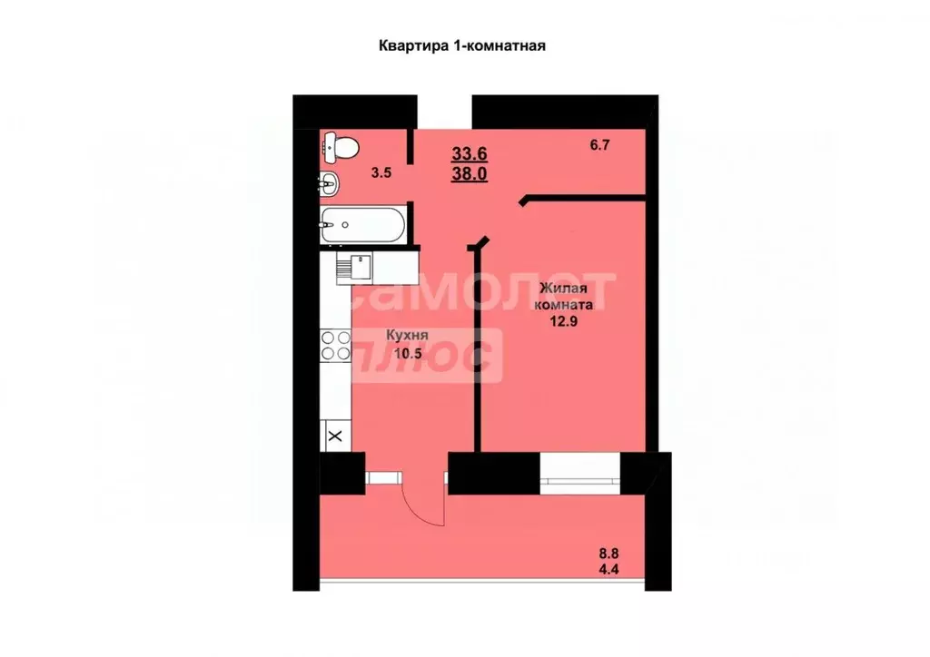 1-к кв. Амурская область, Благовещенский район, с. Чигири ул. ... - Фото 1