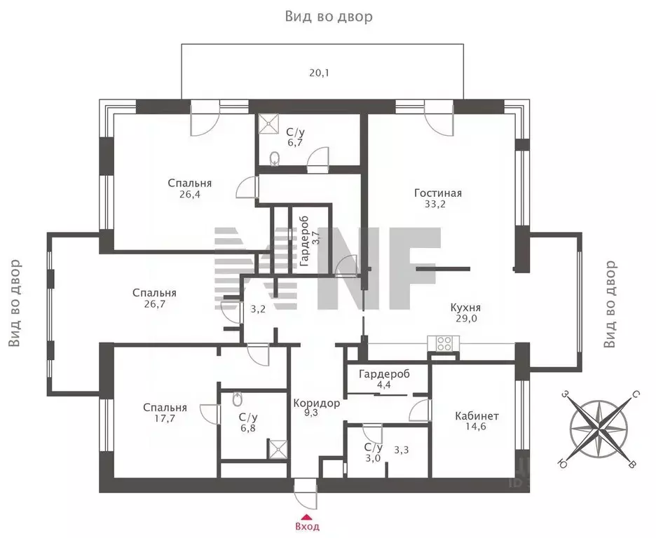 5-к кв. Москва Озерковская наб., 52А (217.0 м) - Фото 2