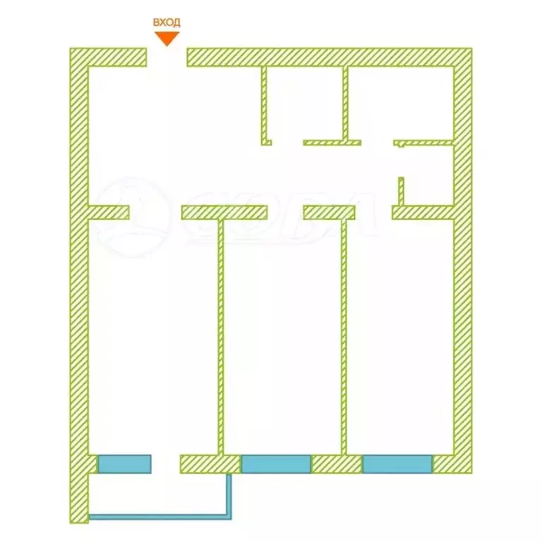 2-комнатная квартира: Тюмень, Холодильная улица, 138 (92 м) - Фото 2