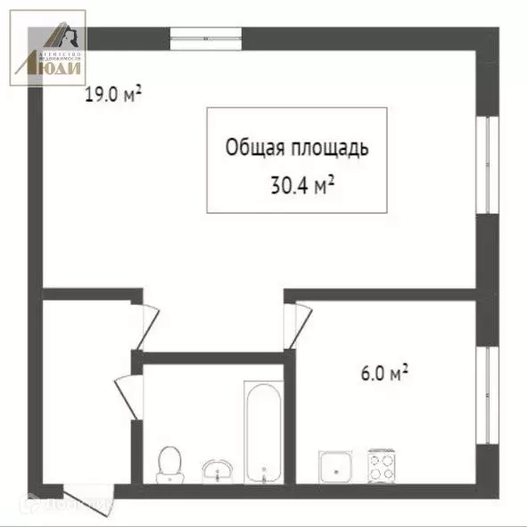 Продаётся 1-к квартира, 30 м - Фото 0