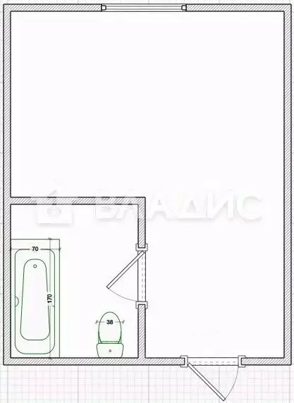 Студия Пензенская область, Пенза просп. Победы, 17 (17.2 м) - Фото 2