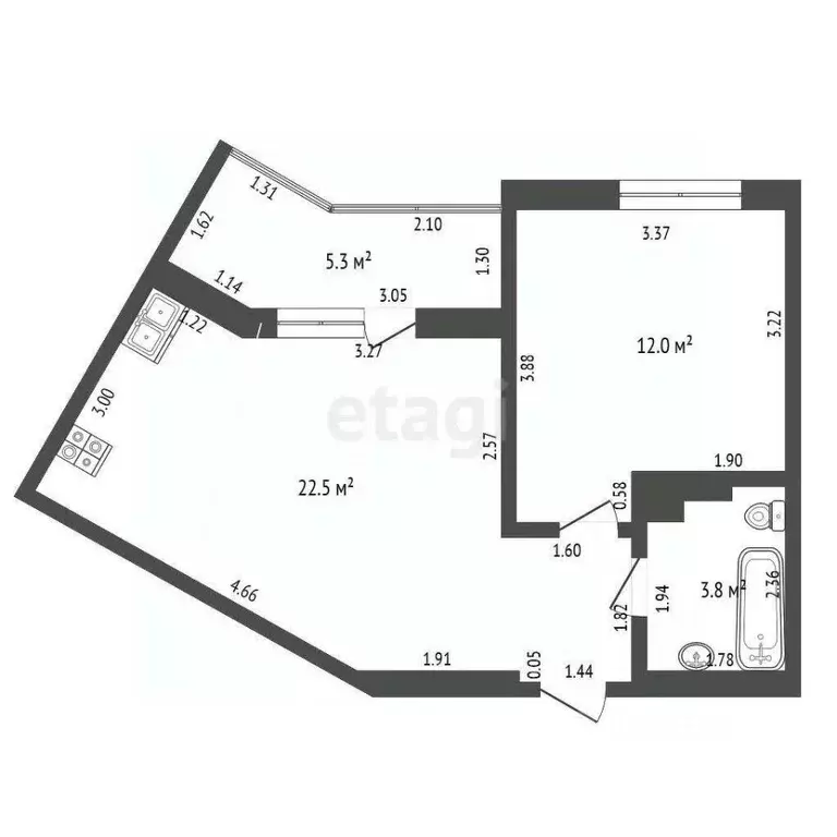 1-к кв. Краснодарский край, Новороссийск городской округ, с. Мысхако ... - Фото 2