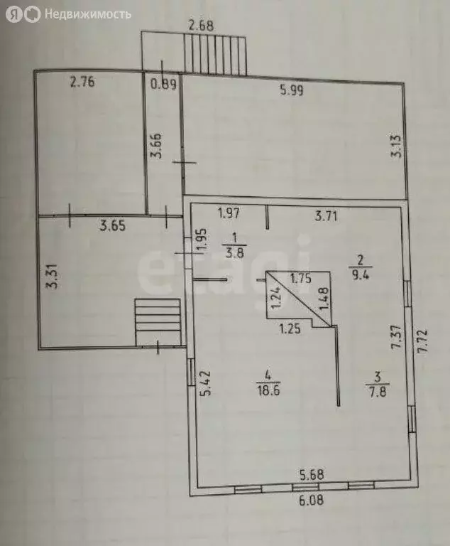 Дом в село Поломское, Октябрьская улица (39.6 м) - Фото 1