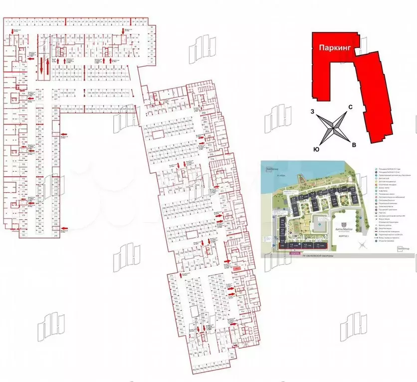 Машиноместо, 13 м - Фото 1