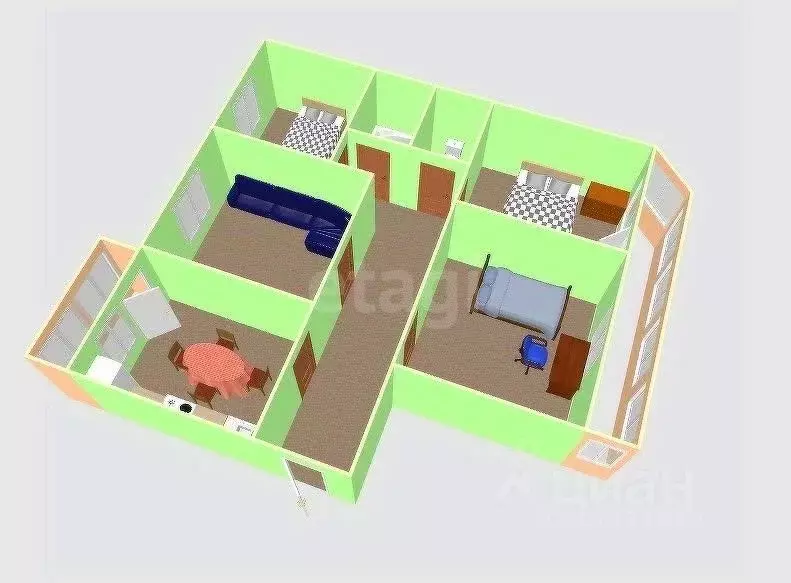 4-к кв. Сахалинская область, Южно-Сахалинск ул. Есенина, 9 (79.0 м) - Фото 2