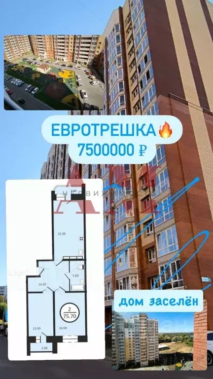 2-к кв. Владимирская область, Владимир ул. Лакина, 2А (76.7 м) - Фото 0