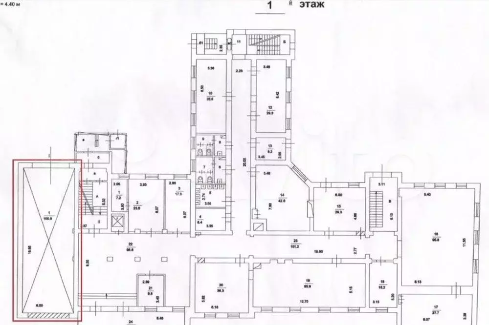 Аренда ПСН 101.1. м2 м. Фрунзенская в цао - Фото 0