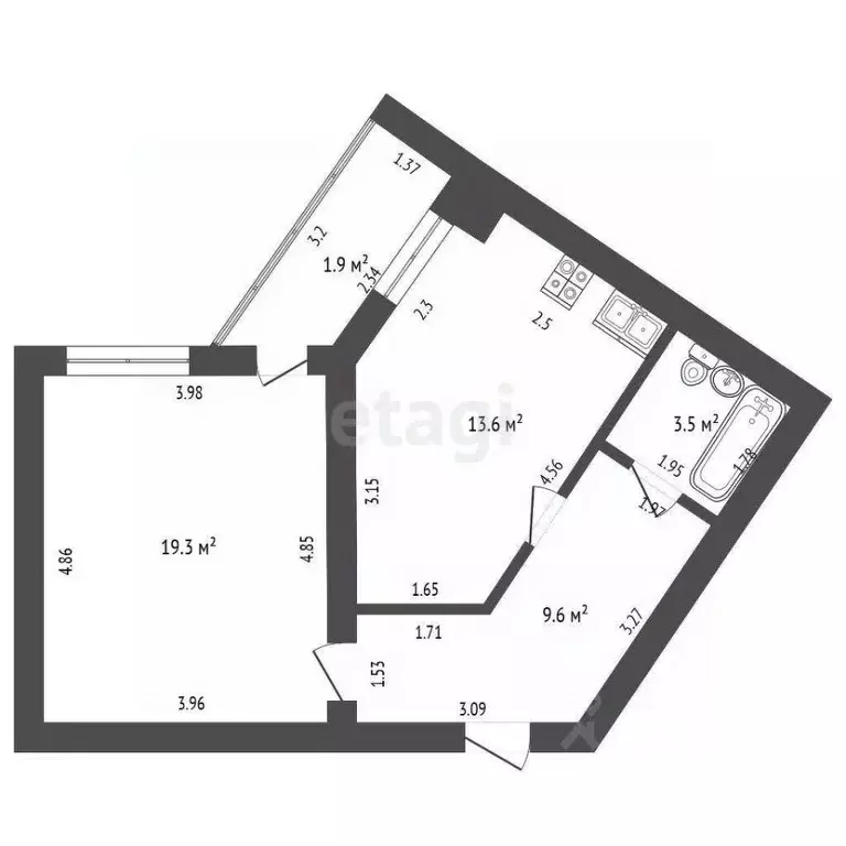 1-к кв. Марий Эл, Йошкар-Ола ул. Петрова, 31 (46.0 м) - Фото 0