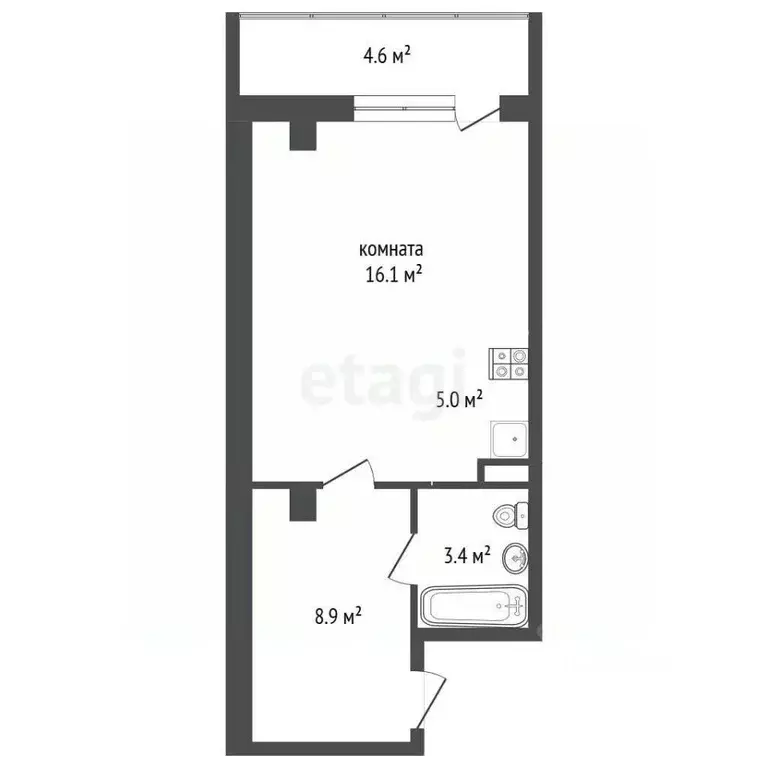 Студия Саха (Якутия), Якутск ул. Короленко, 25 (32.6 м) - Фото 2