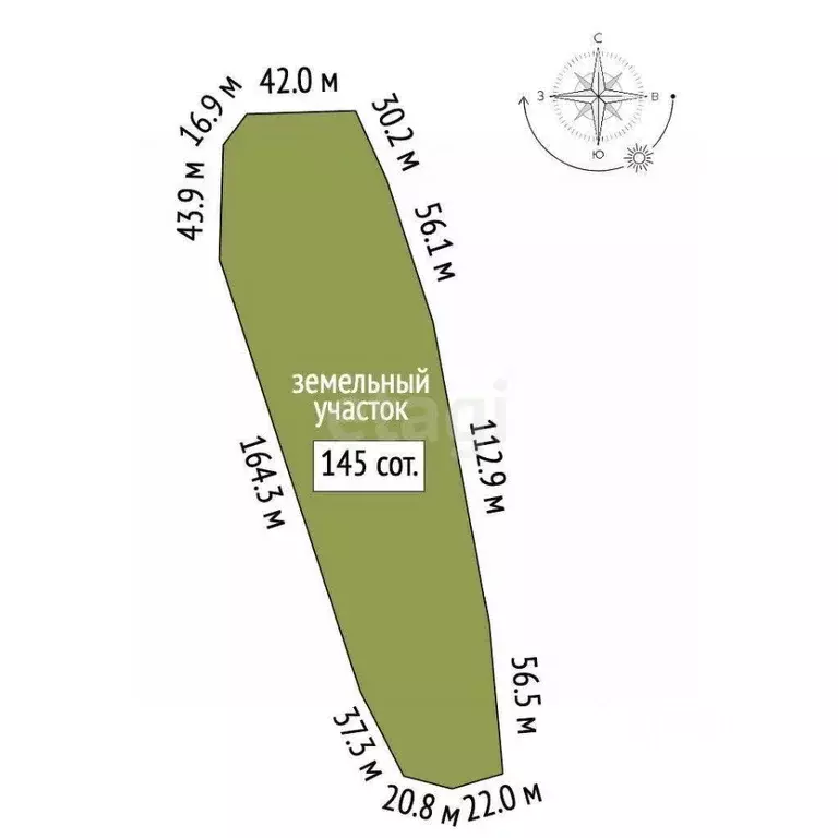 Участок в Вологодская область, Кириллов ул. Гагарина (145.0 сот.) - Фото 2