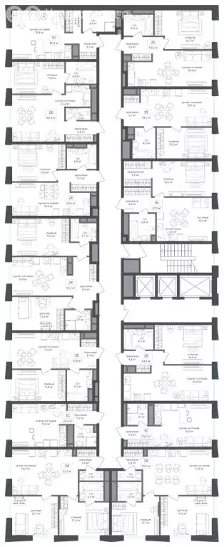 1-комнатная квартира: Москва, 1-й Кирпичный переулок, 15А (37.6 м) - Фото 2