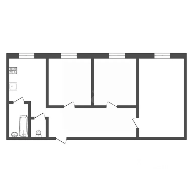 3-к кв. Тульская область, Кимовск ул. Драгушиной, 13 (56.0 м) - Фото 2