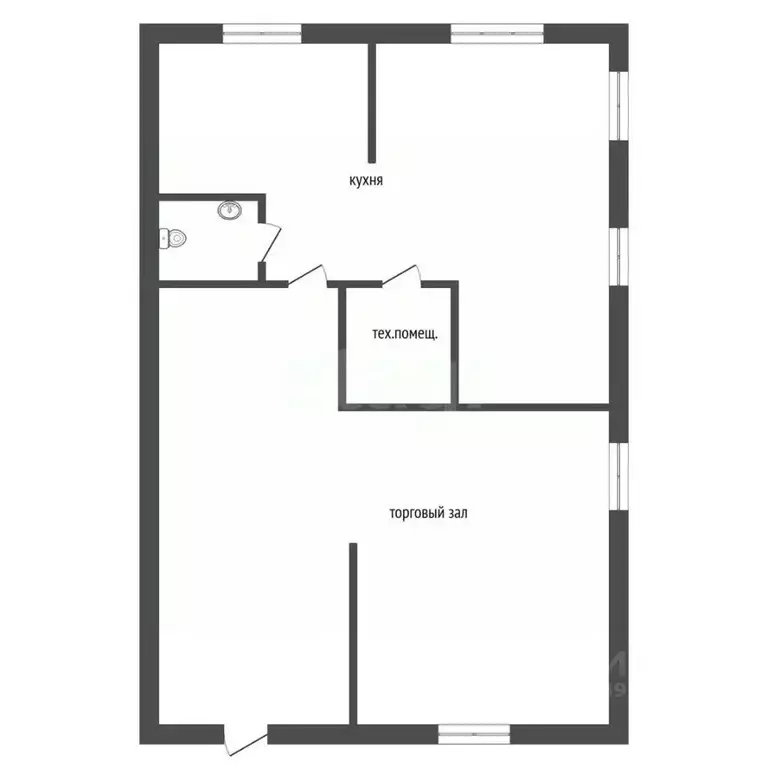 Помещение свободного назначения в Тюменская область, Тюмень ул. 50 лет ... - Фото 2