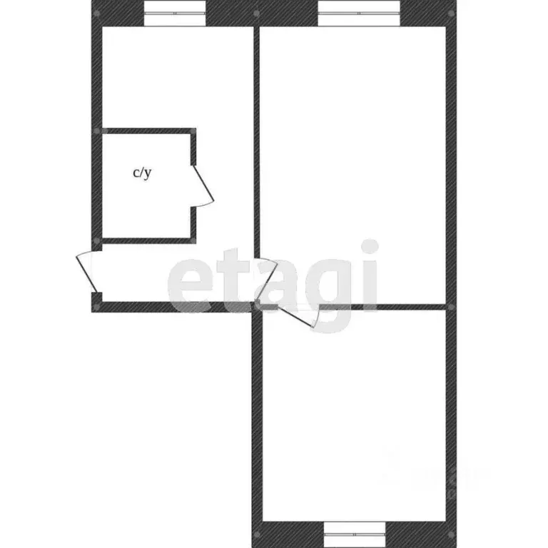 2-к кв. Ростовская область, Ростов-на-Дону ул. Калинина, 25Б (40.4 м) - Фото 1