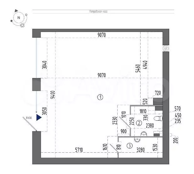 Продажа помещения свободного назначения 84 м2 - Фото 1