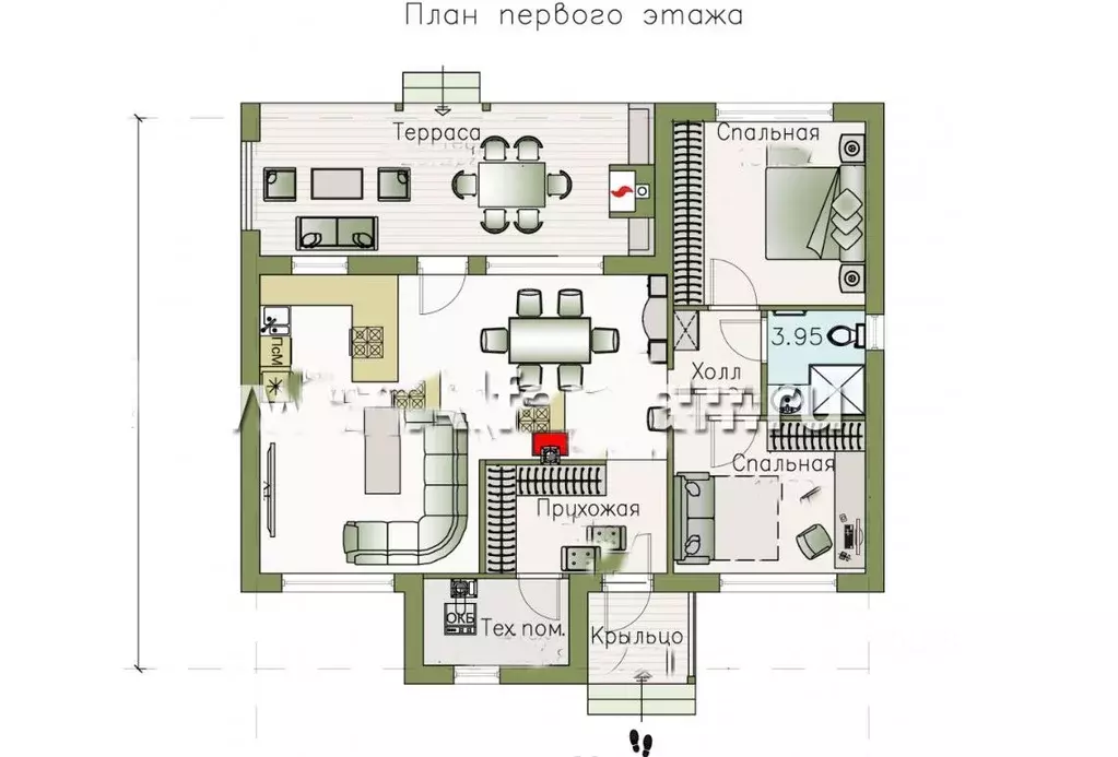 Таунхаус в Омская область, Омский район, с. Усть-Заостровка  (117 м) - Фото 1