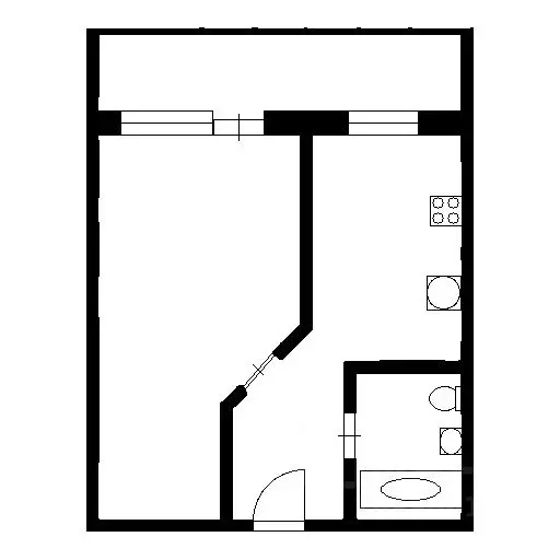 1-к кв. Нижегородская область, Нижний Новгород ул. Мичурина, 1 (43.0 ... - Фото 2
