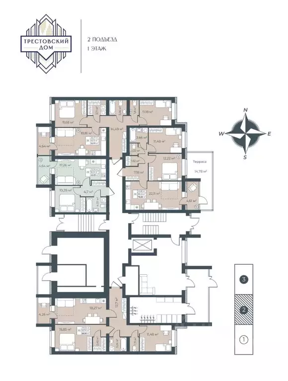 3-к кв. Тульская область, Узловая  (78.88 м) - Фото 2