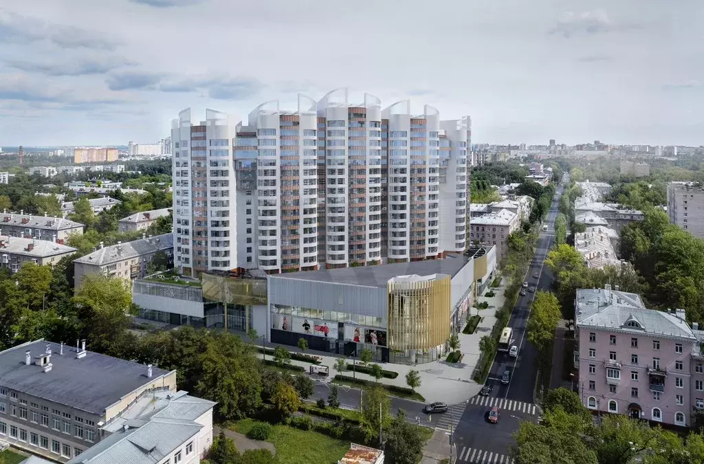 1-к. квартира, 51,4 м, 8/19 эт. - Фото 1