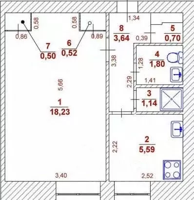1-к кв. Ульяновская область, Ульяновск Хрустальная ул., 64 (32.1 м) - Фото 1