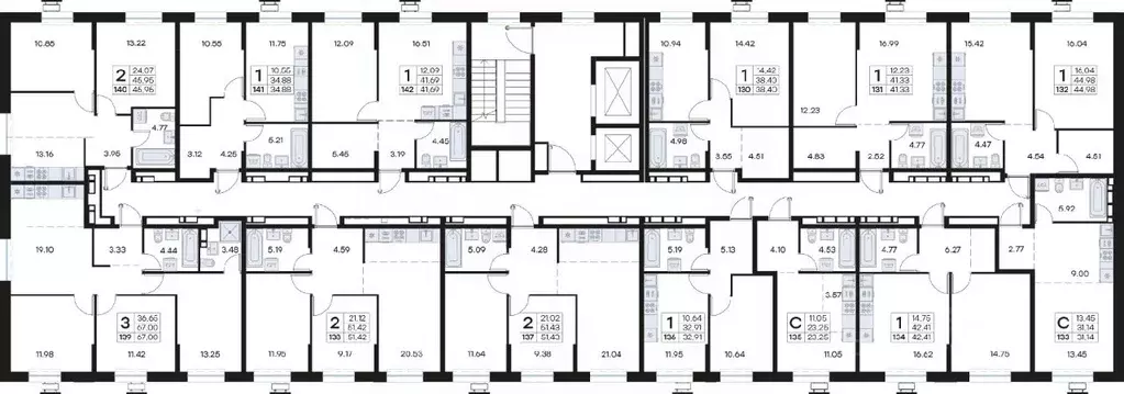 1-к кв. Приморский край, Владивосток Клуб 25 жилой комплекс, 1 (41.33 ... - Фото 2