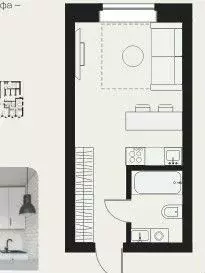 Студия Новосибирская область, Новосибирск ул. Титова, 272 (20.0 м) - Фото 0